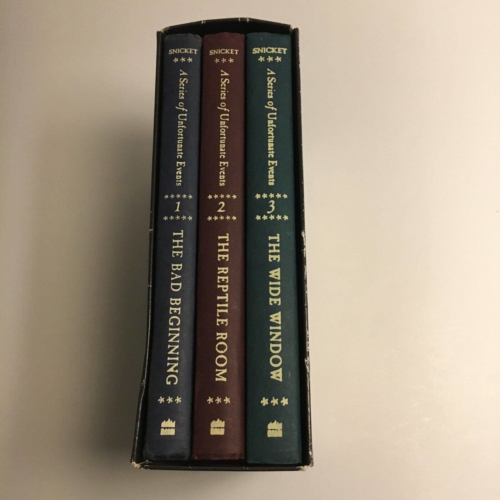 A Series of Unfortunate Events Books Lemony Snicket Box Set 1-3